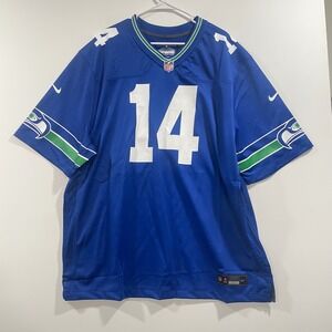 Nike NFL Seattle Seahawks DK Metcalf 14 Throwback Jersey Royal Blue Mens 3XL NEW